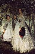 James Jacques Joseph Tissot Two Sisters France oil painting artist